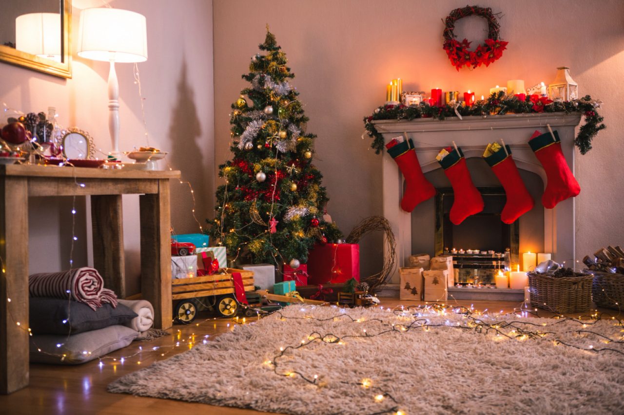 living-room-with-fireplace-christmas-tree